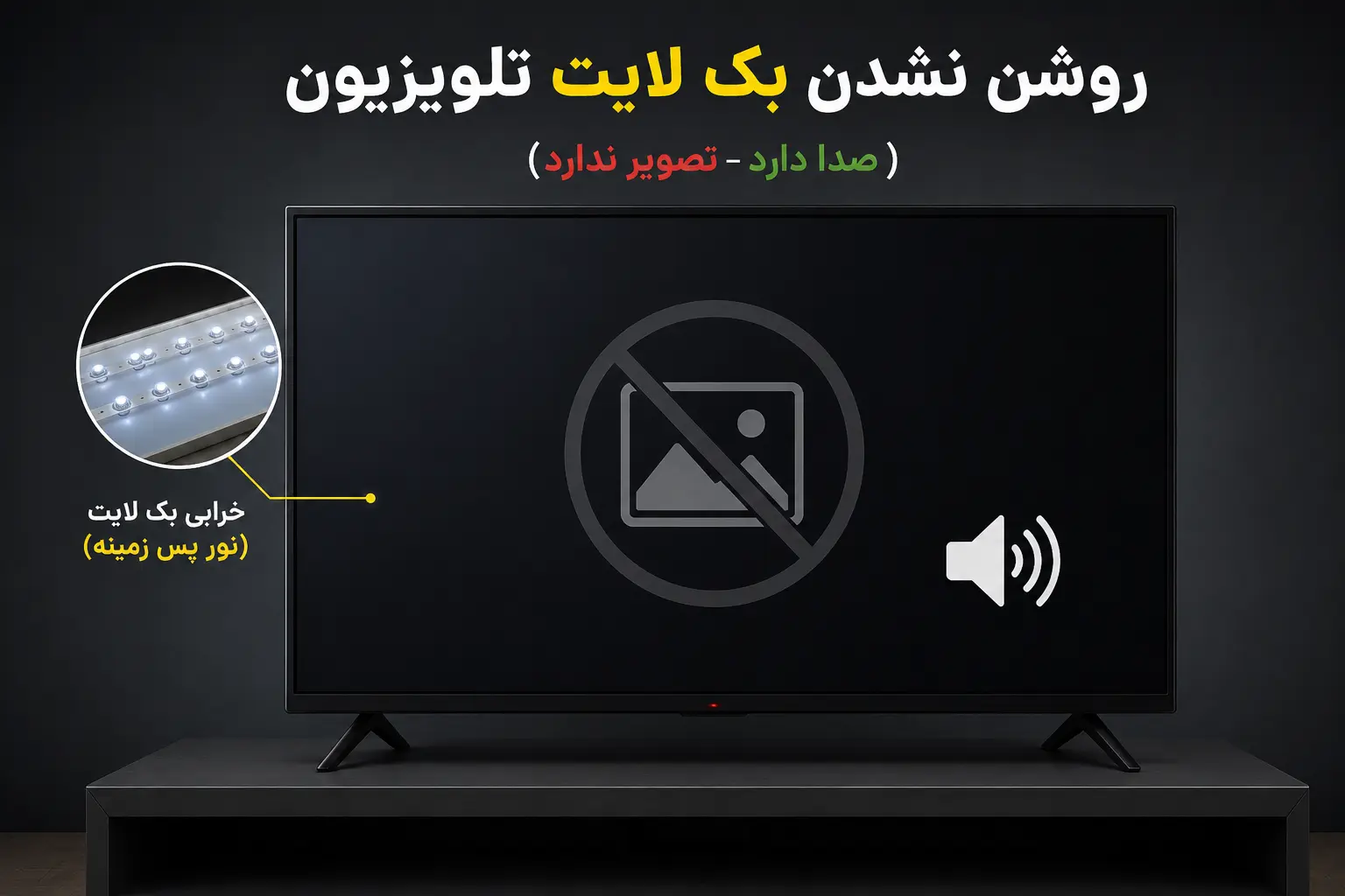 خرابی بک لایت